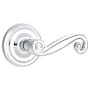 Emtek Rustic Designer Brass Privacy Leverset Polished Chrome