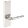 Emtek 7-1/2" Height Rectangular Sideplate Brass Modern Privacy Entry Set Satin Nickel