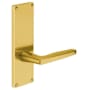 Emtek 7-1/2" Height Rectangular Sideplate Brass Modern Privacy Entry Set Satin Brass