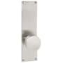 Emtek 9" Height Rectangular Sideplate Brass Modern Privacy Entry Set Satin Nickel