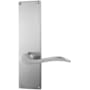Emtek 9" Height Rectangular Sideplate Brass Modern Privacy Entry Set Polished Chrome