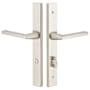 Emtek 11 Inch Stretto Rectangular Privacy Sideplate Entry Set from the Brass Modern Collection Satin Nickel