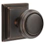 Emtek Norwich Privacy Door Knob Set with Wilshire Rose from the Brass Classic Collection Oil Rubbed Bronze