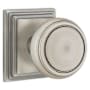 Emtek Norwich Privacy Door Knob Set with Wilshire Rose from the Brass Classic Collection Pewter