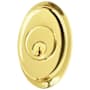 Emtek Saratoga Style Classic Brass Double Cylinder Deadbolt Lifetime Polished Brass