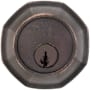 Emtek Octagon Style Tuscany Bronze Double Cylinder Deadbolt Medium Bronze