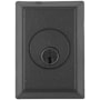 Emtek #3 Style Wrought Steel Double Cylinder Deadbolt Flat Black