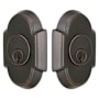 Emtek #8 Style Brass Modern Double Cylinder Deadbolt Oil Rubbed Bronze