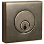 Emtek Square Style Brass Modern Double Cylinder Deadbolt Oil Rubbed Bronze