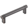 Emtek Smooth 4 Inch Center to Center Bar Cabinet Pull with Rectangular Stem from the SELECT Collection Oil Rubbed Bronze / Oil Rubbed Bronze Stem