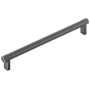 Emtek Smooth 8 Inch Center to Center Bar Cabinet Pull with Rectangular Stem from the SELECT Collection Oil Rubbed Bronze / Oil Rubbed Bronze Stem