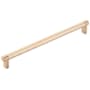 Emtek Knurled 10 Inch Center to Center Bar Cabinet Pull with Rectangular Stem from the SELECT Collection Satin Copper / Satin Copper Stem