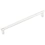 Emtek Knurled 10 Inch Center to Center Bar Cabinet Pull with Rectangular Stem from the SELECT Collection Polished Nickel / Polished Nickel Stem