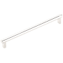 Emtek Smooth 10 Inch Center to Center Bar Cabinet Pull with Rectangular Stem from the SELECT Collection Polished Nickel / Polished Nickel Stem