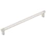 Emtek Knurled 10 Inch Center to Center Bar Cabinet Pull with Rectangular Stem from the SELECT Collection Satin Nickel / Satin Nickel Stem