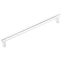 Emtek Smooth 10 Inch Center to Center Bar Cabinet Pull with Rectangular Stem from the SELECT Collection Polished Chrome / Polished Chrome Stem