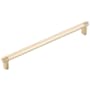 Emtek Smooth 10 Inch Center to Center Bar Cabinet Pull with Rectangular Stem from the SELECT Collection Satin Brass / Satin Brass Stem