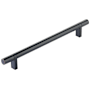 Emtek Smooth 8 Inch Center to Center Bar Cabinet Pull with Rectangular Bar Stem from the SELECT Collection Oil Rubbed Bronze / Oil Rubbed Bronze Stem