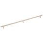 Emtek Smooth 20 Inch Center to Center Bar Cabinet Pull with Rectangular Bar Stem from the SELECT Collection Satin Copper / Satin Copper Stem