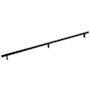 Emtek Smooth 20 Inch Center to Center Bar Cabinet Pull with Rectangular Bar Stem from the SELECT Collection Flat Black / Flat Black Stem
