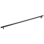 Emtek Knurled 18 Inch Center to Center Bar Cabinet Pull with Rectangular Bar Stem from the SELECT Collection Oil Rubbed Bronze / Oil Rubbed Bronze Stem
