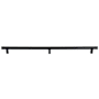 Emtek Knurled 24 Inch Oil Rubbed Bronze Center to Center Bar Appliance Pull with Rectangular Bar Stem and Choice of Stem Finish from the SELECT Collection Oil Rubbed Bronze / Flat Black Stem