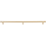 Emtek Smooth 24 Inch Center to Center Bar Appliance Pull with Rectangular Bar Stem from the SELECT Collection Satin Brass / Satin Brass Stem