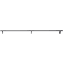 Emtek Knurled 36 Inch Center to Center Bar Appliance Pull with Rectangular Bar Stem from the SELECT Collection Oil Rubbed Bronze / Oil Rubbed Bronze Stem