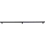 Emtek Smooth 36 Inch Center to Center Bar Appliance Pull with Rectangular Bar Stem from the SELECT Collection Flat Black / Flat Black Stem