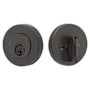 Emtek Single Cylinder Modern Disc Deadbolt Oil Rubbed Bronze