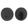 Emtek Single Cylinder Modern Disc Deadbolt Flat Black