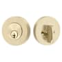 Emtek Single Cylinder Modern Disc Deadbolt Satin Brass