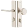 Emtek Stretto Modern Rectangular Single Cylinder 1.125" Lock with Turn Piece from 8440 Series Satin Nickel