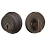 Emtek Regular Style Sandcast Bronze Single Cylinder Deadbolt Medium Bronze