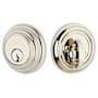 Emtek Low Profile Style Brass Modern Single Cylinder Deadbolt Polished Nickel