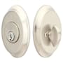 Emtek Saratoga Style Classic Brass Single Cylinder Deadbolt Satin Nickel