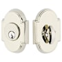 Emtek #8 Style Brass Modern Single Cylinder Deadbolt Polished Nickel