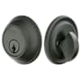 Emtek Tuscany Bronze Single Cylinder Keyed Entry Deadbolt Flat Black