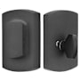 Emtek Ridgemont Style Rustic Modern Single Cylinder Bronze Deadbolt Flat Black