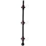 Emtek 18" Solid Brass Surface Bolt with Strikes and Screws Oil Rubbed Bronze