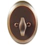 Emtek Saratoga Style Classic Brass One-Sided Deadbolt Oil Rubbed Bronze
