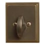 Emtek Brass Rectangular Style Single-Sided Deadbolt from the American Classic Collection Oil Rubbed Bronze