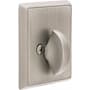 Emtek Brass Rectangular Style Single-Sided Deadbolt from the American Classic Collection Satin Nickel