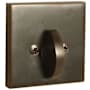 Emtek Square Style Brass Modern One-Sided Deadbolt Oil Rubbed Bronze