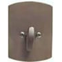 Emtek #4 Style Sandcast Bronze One-Sided Deadbolt Flat Black