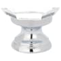 Emtek Diamond Glass 1 Inch Mushroom Cabinet Knob Polished Chrome