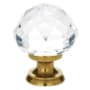 Emtek Diamond 1 Inch Geometric Cabinet Knob from the Glass Collection - 25 Pack French Antique