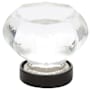 Emtek Old Town 1 Inch Geometric Cabinet Knob from the Glass Collection - 25 Pack Oil Rubbed Bronze