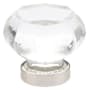 Emtek Old Town 1 Inch Geometric Cabinet Knob from the Glass Collection - 25 Pack Polished Nickel