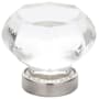 Emtek Old Town 1 Inch Geometric Cabinet Knob from the Glass Collection - 25 Pack Satin Nickel
